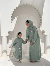 Ward Al Jannah 2PC Mommy and Me  Abaya