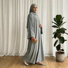 Hina front Open Abaya with patch bazo