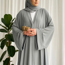 Hina front Open Abaya with patch bazo