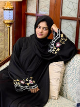 Blossom Serenity Muticolor Emborided Abaya-36