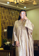 Shimmer abaya front button open style-216