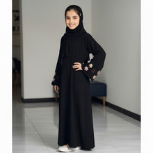 Kids Floral Embroidery Abaya