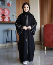 Kids Double piping Abaya