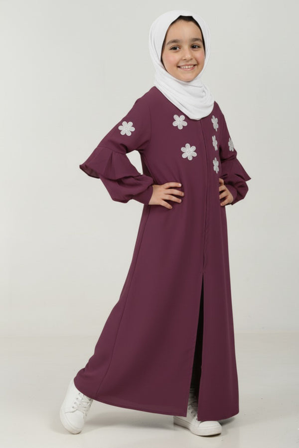 Blossom Charm Kids Abaya