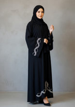 Black Sleeves Embroidery Abaya