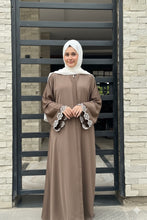 Mocha Bloom Embroidered Abaya