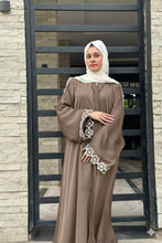 Mocha Bloom Embroidered Abaya