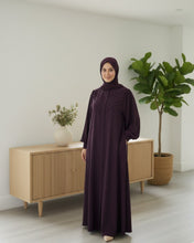 Amethyst Pleated Elegance Abaya