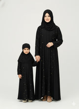 Noir Gold Spark – Mommy & Me Abaya Set