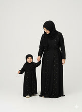 Noir Gold Spark – Mommy & Me Abaya Set