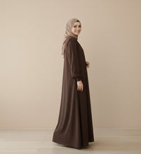 Mocha Grace Pleated Abaya