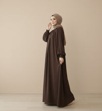 Mocha Grace Pleated Abaya