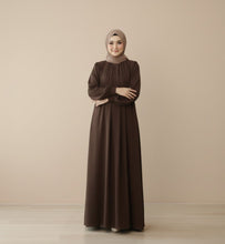 Mocha Grace Pleated Abaya