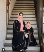 Blush Piping Harmony Mommy & Me Abaya Set