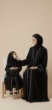 Elegant Mommy & Me Matching Black Abaya Set