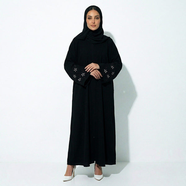 Black Embroided  Elegance Abaya