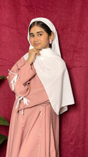 Cutwork Embroidered Abaya with Tie Sleeves 2 pc Kids