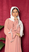 Cutwork Embroidered Abaya with Tie Sleeves 2 pc Kids