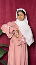 Cutwork Embroidered Abaya with Tie Sleeves 2 pc Kids