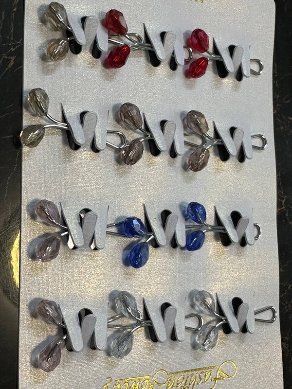 Gold Vibrant Beads Stylish Pins (6 pins) (Copy) (Copy)