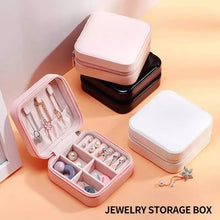 Leather Jewellery Organizer Box with Zipper | Ear Rings & Necklace_Bracelets Holder -  Small Jewellery Box Vanity Hanger Stand Velvet No Ratings