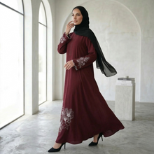 Ruby Bloom Embroided Abaya