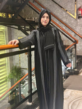 Black Zoom Nida White Piping with Stone - 154 - Hijab by Dania