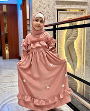 Blush Belle – Kids Frill Abaya sku - 190 - Hijab by Dania