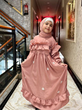 Blush Belle – Kids Frill Abaya sku - 190 - Hijab by Dania