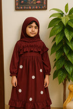 Blush Belle – Kids Frill Abaya sku - 190 - Hijab by Dania