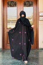 Bow  embroidery abaya