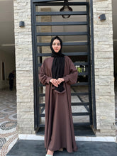 Brown Grace Front - Close Abaya 95,96,97 - Hijab by Dania