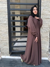 Brown Grace Front - Close Abaya 95,96,97 - Hijab by Dania