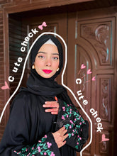 Cherry Leaf Embroidery abaya - 223 - Hijab by Dania