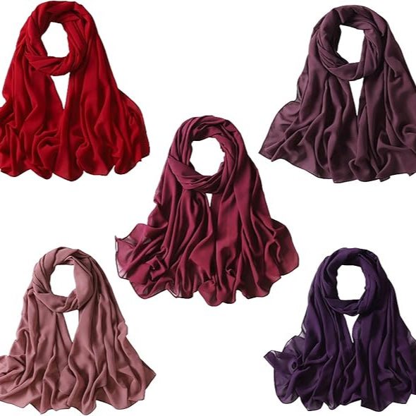 Chiffon Hijabs (Pack of 1) - Hijab by Dania