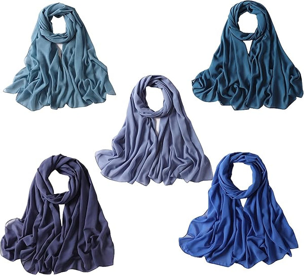 Chiffon Hijabs (Pack of 1) - Hijab by Dania