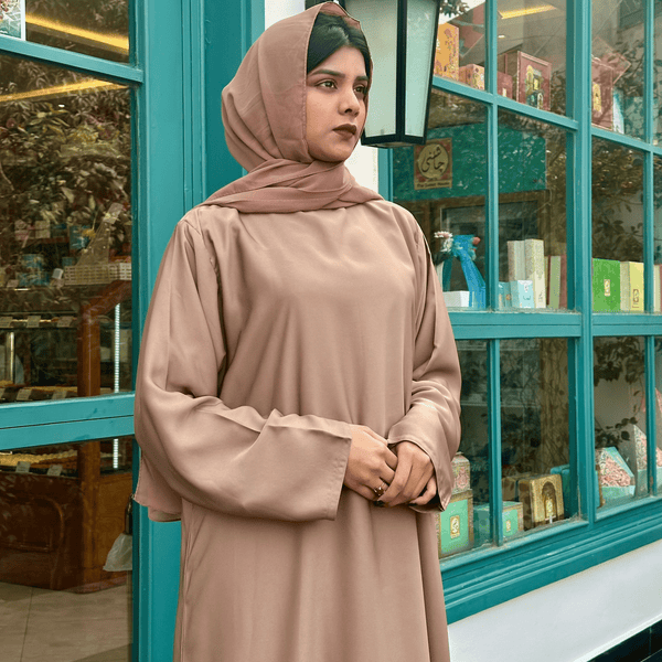 Dania's Daily wear Abaya (Dessert Brown) - Hijab by Dania