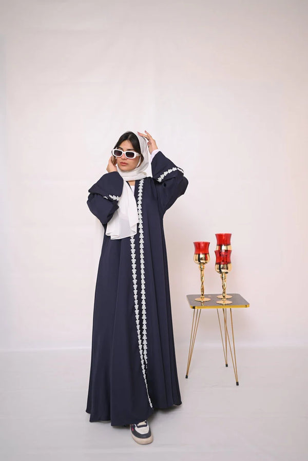 *Floral lace abaya