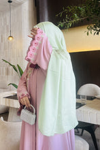 Elegant dusty pink premium abaya