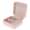 Leather Jewellery Organizer Box with Zipper | Ear Rings & Necklace_Bracelets Holder -  Small Jewellery Box Vanity Hanger Stand Velvet No Ratings