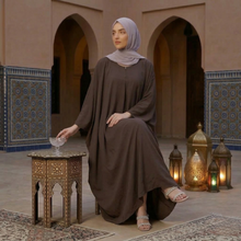 Chocolate Brown Butterfly abaya