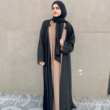 Elegant Coat style Abaya 3pc - 32 - Hijab by Dania