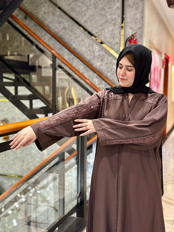 Elegant Embroidered Abaya - 110 - Hijab by Dania