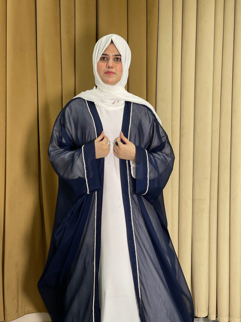 Elegant Shimmer Chiffon abaya 2pc-173 – Hijab by Dania