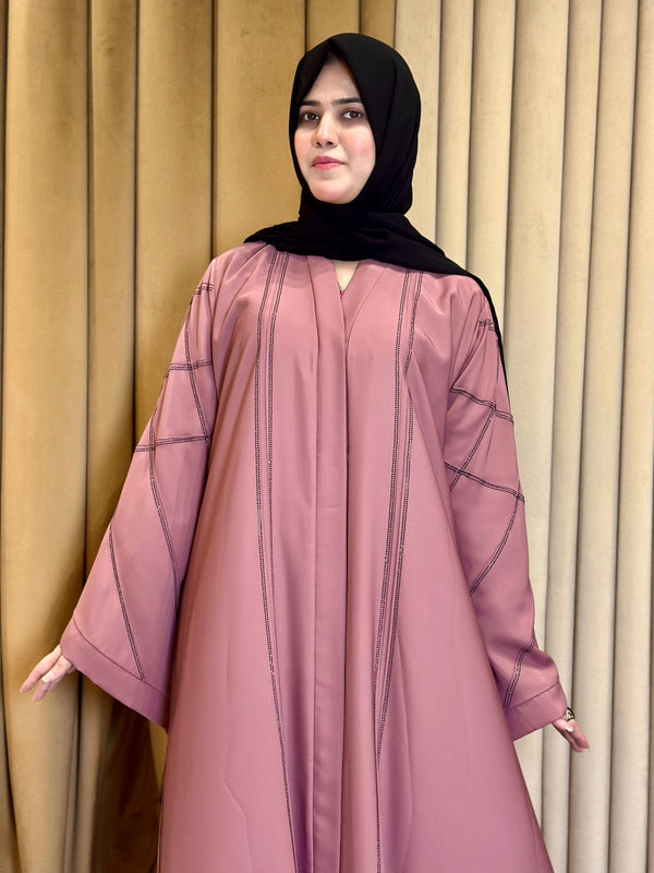Elegant Stonework Abaya - 144 - Hijab by Dania