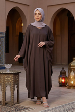Chocolate Brown Butterfly abaya