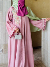 Elegant dusty pink premium abaya
