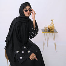 Floral Embroidered Abaya - 29 - Hijab by Dania