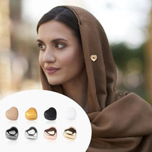 Hijab Magnetic Pins, Multi - Purpose Strong Magnetic Hijab Pins Scarf Magnetic Clasp Pinless Brooch Magnetic Hijab Pins for Women Hijabs Scarves Clothes, Heart Magnets - Hijab by Dania