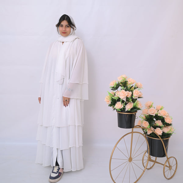 Dania's Elegant Frill Abaya-30